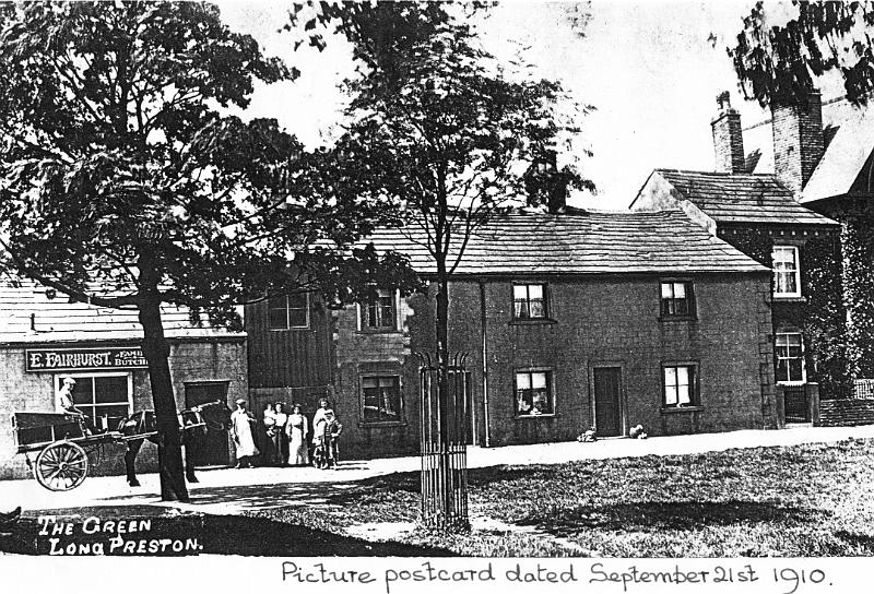 Fairhursts butchers.JPG - Fairhurst's butchers - taken from a postcard dated 21st September 1910